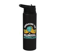 Embracing the Bilingual Challenge - Dual Language Teacher Stainless Steel Insulated Water Bottle