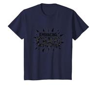 Embracing The Chaos: Edgy Bold Statement for Rebels T-Shirt, Kids, Navy, 2 Years