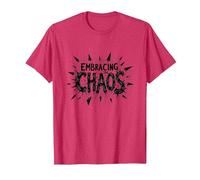Embracing The Chaos: Edgy Bold Statement for Rebels T-Shirt, Men, Red Heather, XXL