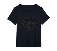 Embracing The Chaos: Edgy Bold Statement for Rebels T-Shirt, Women's Plus, Black, 2X
