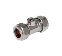 Embrass Peerless Isolating Valve CxC 15mm Chrome Plated