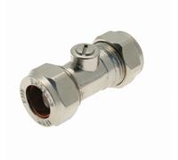 Embrass Peerless Isolating Valve CxC 22mm Chrome Plated