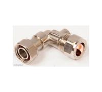 Embrass Peerless Service Valve Angle 15mm x 1/2 Chrome Plated