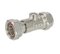 Embrass Peerless Service Valve Straight 15mm x 1/2" Chrome Plated