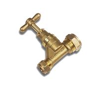 Embrass Peerless Stopcock 15mm Copper to 20mm Poly