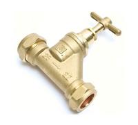 Embrass Peerless Stopcock 22mm Copper to 25mm Poly