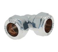 Embrass Peerless Trade Compression Elbow CxC 15mm Chrome Plated