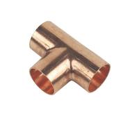 Embrass Peerless Trade End Feed Equal Tee WRAS 22mm