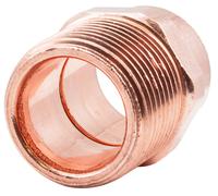 Embrass Peerless Trade End Feed MI Straight Adapter WRAS 15mm x 1/2"