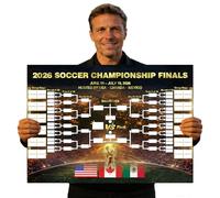 Embravfire 80×57cm World Football Wall Chart 2026 Foldable Poster Final Round 48-Team Collection Showcase Football Cup Match Schedule Chart Word Match Schedule Poster 2026
