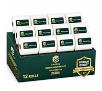 EMBRIIO 12 Rolls 4 x 6 White Direct Thermal Labels Rolls Replacement for GP-1324D & Type Printers, 100mm x 150mm