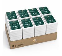 EMBRIIO 8 Stacks 4x6 Direct Thermal Labels, Pack of 4000-4" x 6" (100mm x 150mm) White Shipping Address Labels, Replacement for GP-1324D & Compatible with Thermal Printer