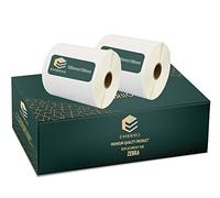 EMBRIIO Set of 2 White Direct Thermal Labels Rolls Replacement for GP-1324D & Zebra Type Printers, 100mm x 150mm