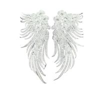 Embroidered 3D Lace Applique Brooch Hair Accessory Fabric Patch(A Pair 01)