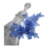 Embroidered 3D Lace Applique DIY Sewing Decoration Craft for Wedding Dress Handmade Accessory(M)