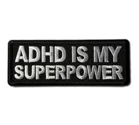 Embroidered ADHD is My Superpower Iron on Patch