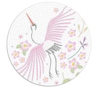 Embroidered Birds 1000 Pieces Dope Jigsaw Puzzles Stress Reliever Family Game Unique Gift for Adults 1000pcs (67.5x67.5cm)
