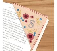 Embroidered Book Marks for Reading- Handmade Bookmark for Book Lovers, Personalized Bookmark with Artistic Stitch Design (Fall, S)