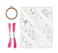 Embroidered Bookmarks, Spring and Summer Motif Art, Bookmark Craft Set, for Felt and Crafts as well as Watercolour Painting as Page Marker while Reading, Crochet for