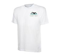 Embroidered Builders Logo Any Name Custom Text T Shirt Workwear top White