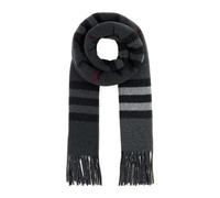 Embroidered Check Scarf - unisex - Burberry - Winter Scarves - Gray - ONE SIZE - Accessories ONE SIZE
