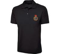 Embroidered Coastguard UK Logo Polo Shirt Her Majesty's Coastguard Badge Unisex Gift Polo Top (Black, XL, x_l)