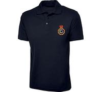 Embroidered Coastguard UK Logo Polo Shirt Her Majesty's Coastguard Badge Unisex Gift Polo Top (Navy, XXL, xx_l)