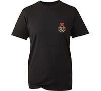 Embroidered Coastguard UK Logo T-Shirt Her Majesty's Coastguard Badge Unisex Gift Tee Top (Black, XL, x_l)