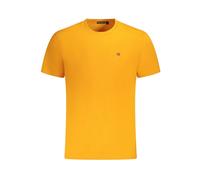Embroidered Cotton T-Shirt - male - Napapijri - T-Shirts - Orange - M - Tops M