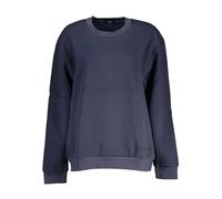 Cavalli Class Women's Chic Blue Embroidered Fleece Sweatshirt | Size: Medium Cavalli Class Blue M