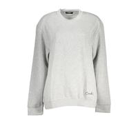 Cavalli Class Women's Crew Neck Sweatshirt Ca28638 in Light Grey | Size: Medium Cavalli Class Light Grey M