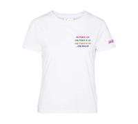 Embroidered Crew Neck T-Shirt I Like Him, female, MC2 Saint Barth, T-Shirts, Multicolor, M, Tops M