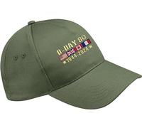 Embroidered D-Day Baseball Cap, D Day Baseball Trucker Cap, Lest We Forget Snapback trucker Baseball Cap, Veterans Baseball Cap, UK Flag Cap, 80th Anniversary baseball cap, Normandy landings cap