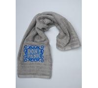 Embroidered Don't Panic Silver/Blue hand Towel, Towel Day, 25th May, Luxury Towels, Hitchhiker's Towel
