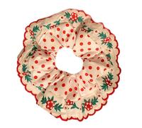 Embroidered Elastic Hair Bands For Women Double Duty Headbands And Sweet Hair Accessories Large Scrunchies