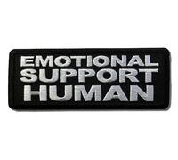 Embroidered Emotional Support Human Iron on Patch