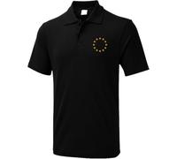 Embroidered European Star Polo T Shirt, European Union EU Stars Flag Polo T Shirt