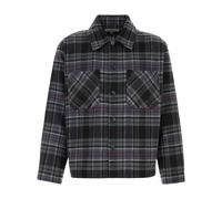 Embroidered Flannel Parson Shirt - male - Carhartt Wip - Casual Shirts - Purple - XL - Shirts XL