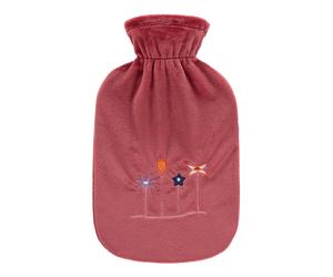 Embroidered Fleece 2.0L Fashy Latex Free Hot Water Bottle
