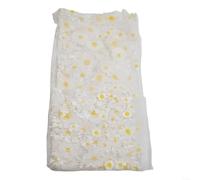 Embroidered Floral Lace Fabric for Clothing and Sewing, Soft Gauze Material Suitable for Textile Craft and Dressmaking (style C)