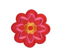 Embroidered Flower Fabric Patches 10pcs Flower Patches Embroidery Thermoadhesive Clothing Backpack Jacket Patch Sew Fabric Parches Iron on Set(Color 6)