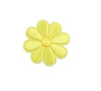 Embroidered Flower Fabric Patches 12pcs Cute Embroideried Iron on Patches Daisy Sunflower Bee Butterfly Animal Patch Applique Repair for Jeans Hats Bags Clothing(12pcs 4cm Yellow)