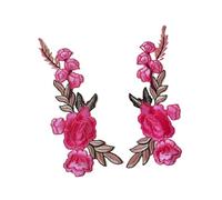 Embroidered Flower Fabric Patches 1Mirror Pair Cute Embroidery Small Flower Patch Computer Embroidered Clothes Decoration Accessories(Color 4)