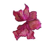 Embroidered Flower Fabric Patches Sequined Embroidered Patches,Size 18 * 14CM,Sew-On,Appliques for Handwork DIY,Decorative Accessories for Dress,Flowers Pattern(Rose)