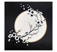 Embroidered Flower On Patch 1PC Plum Blossom Applique Patch | Plum Blossom Applique Fabric Sticker Iron on Sew Repair(Color 8)