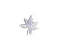 Embroidered Flower On Patch 1pc White Flowers Fabric Applique