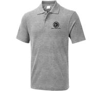 Embroidered French Foreign Legion Polo T Shirt, French Army Polo T Shirt, French Military Polo T Shirt Heather Grey