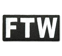 Embroidered FTW Forever Two Wheels Iron on Patch