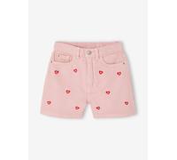 Embroidered girl's short rose