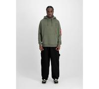 Embroidered hoodie Alpha Industries Vert M